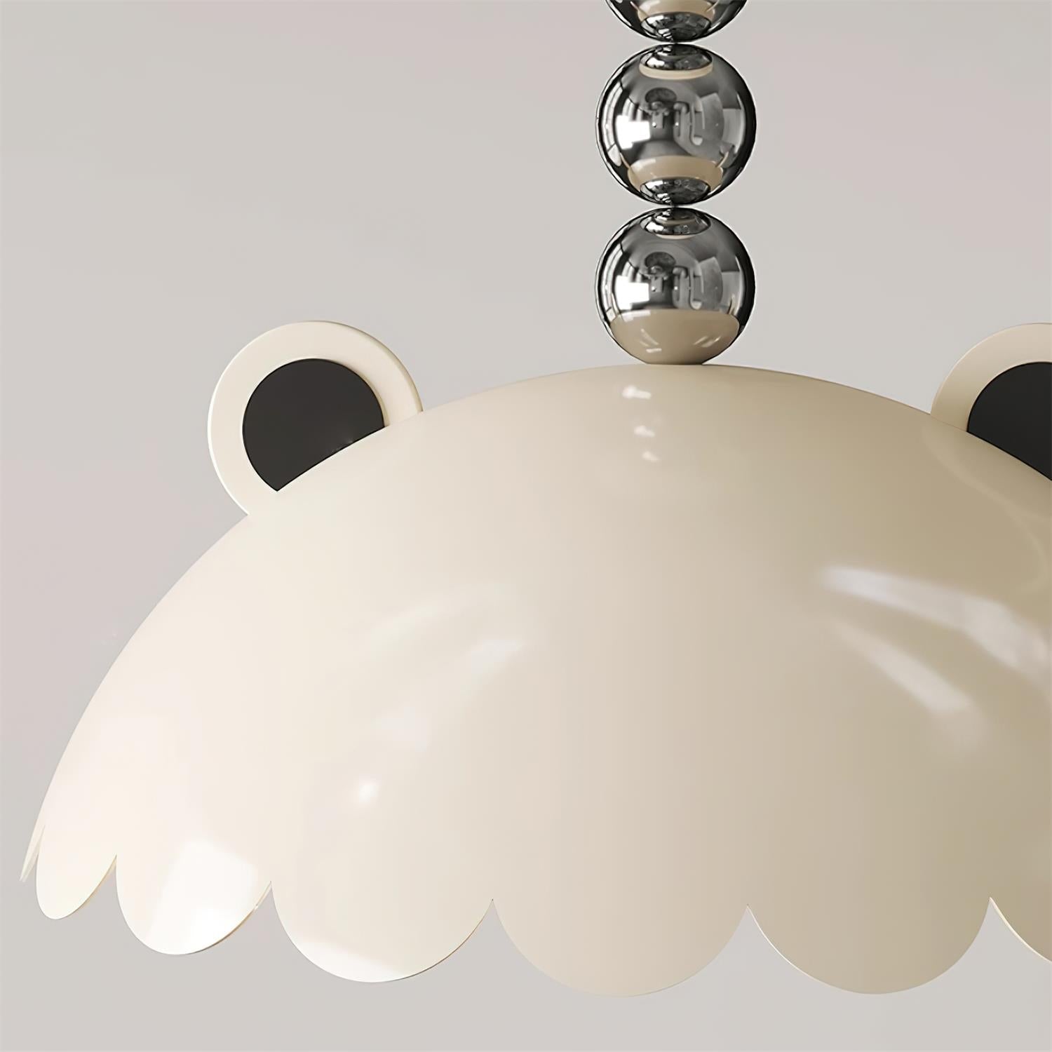 Miki Ceiling Light Cat Ears Orb Accent Playful Modern - Letslighting