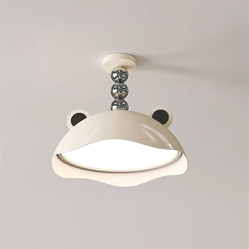 Miki Ceiling Light Cat Ears Orb Accent Playful Modern - Letslighting