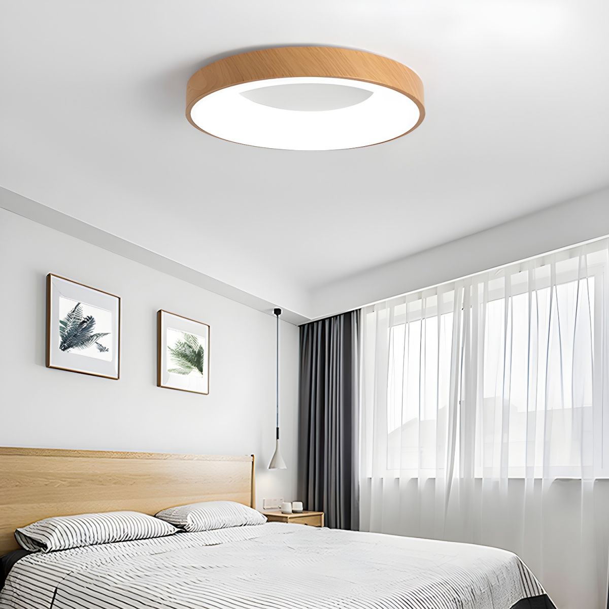 Mila Round Flush Mount Ceiling Lamp - Blowlighting