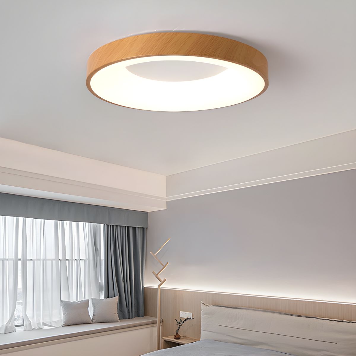 Mila Round Flush Mount Ceiling Lamp - Blowlighting