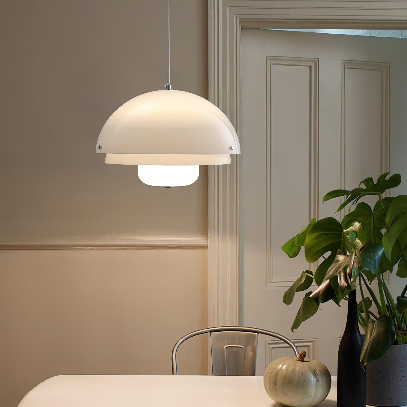 Milk White Layer Pendant Lamp - Blowlighting