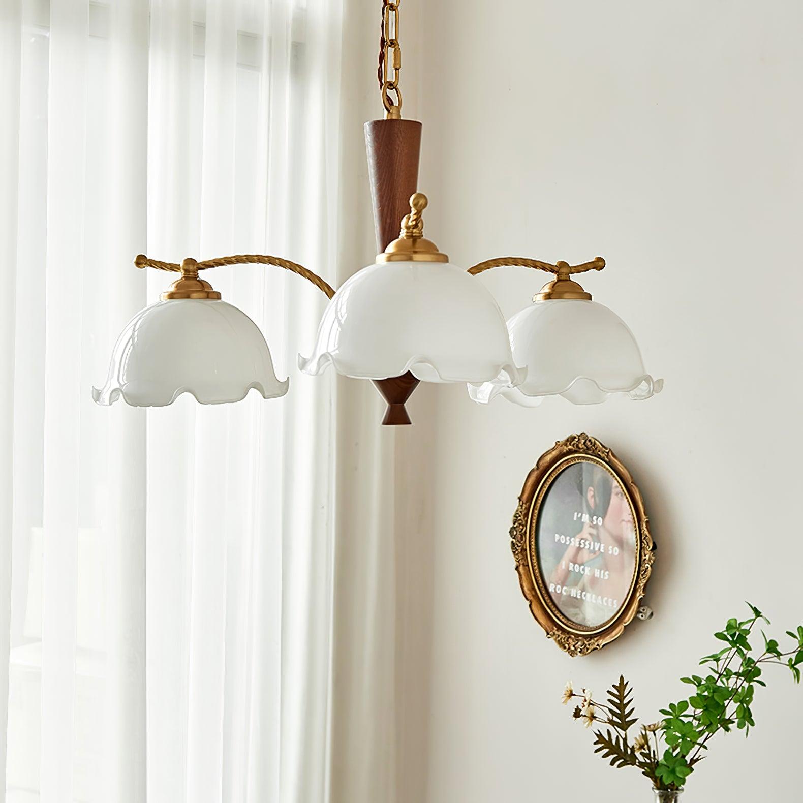 Daisy Vintage Glass Chandelier - Blowlighting