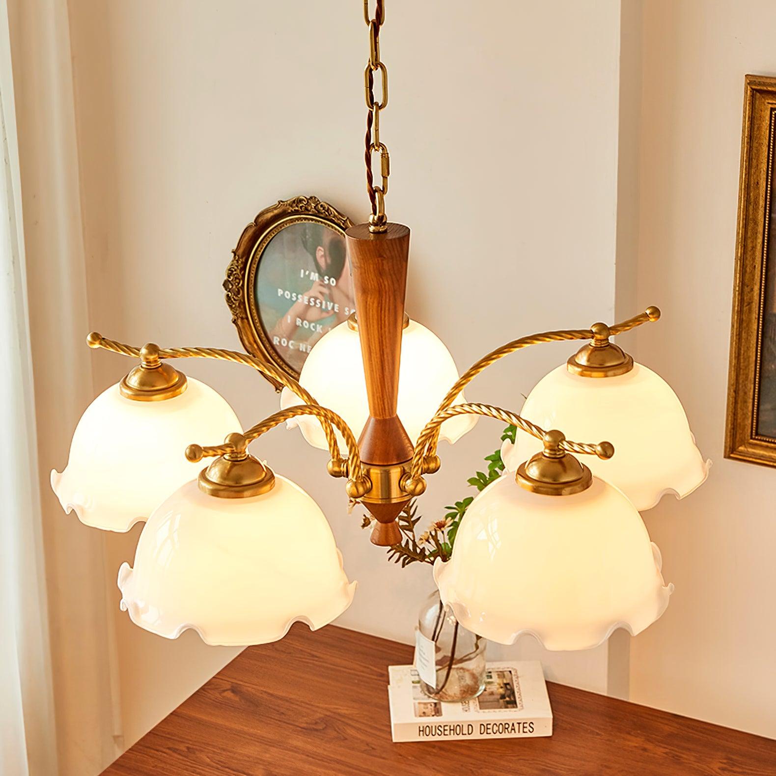 Daisy Vintage Glass Chandelier - Blowlighting