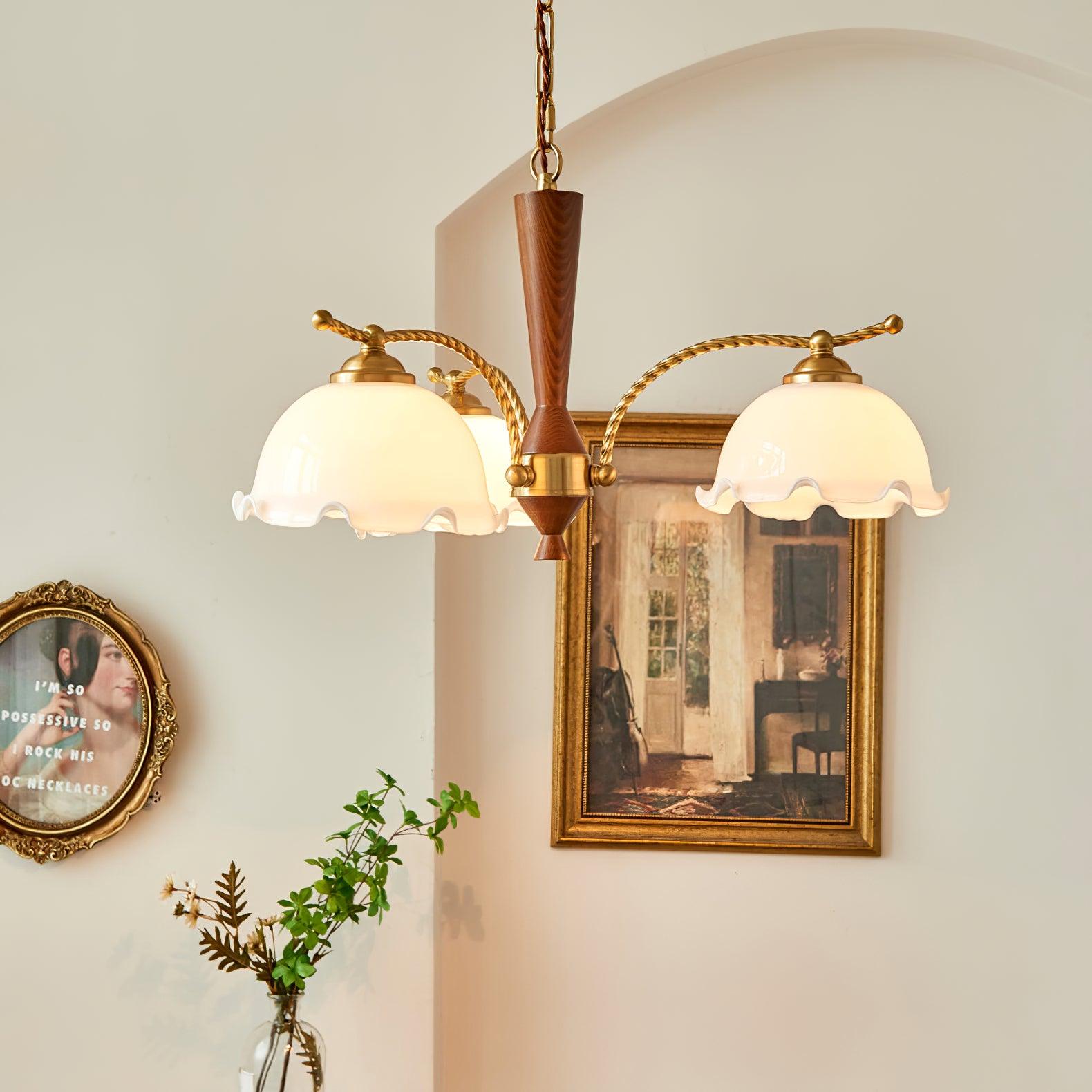 Daisy Vintage Glass Chandelier - Blowlighting