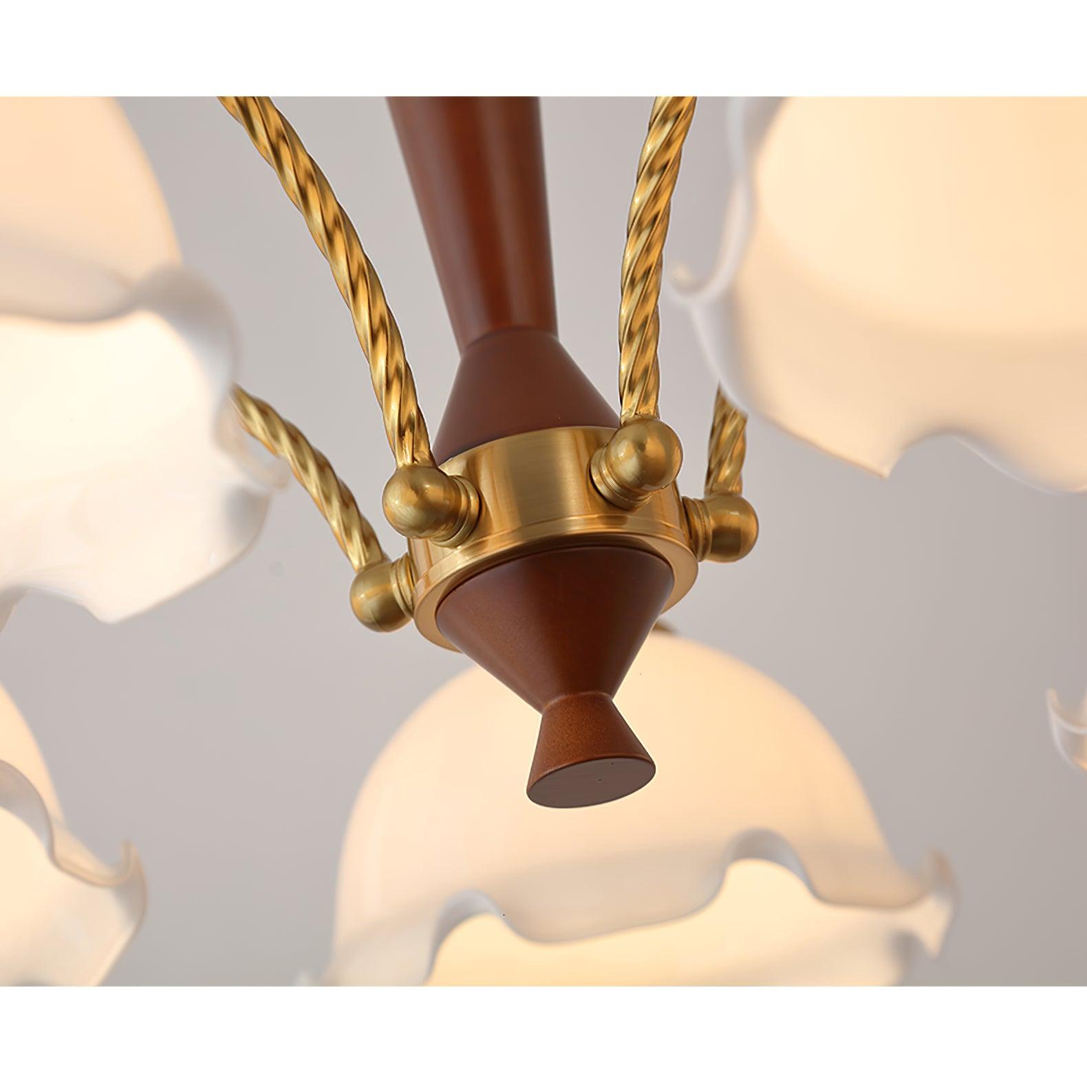 Daisy Vintage Glass Chandelier - Blowlighting