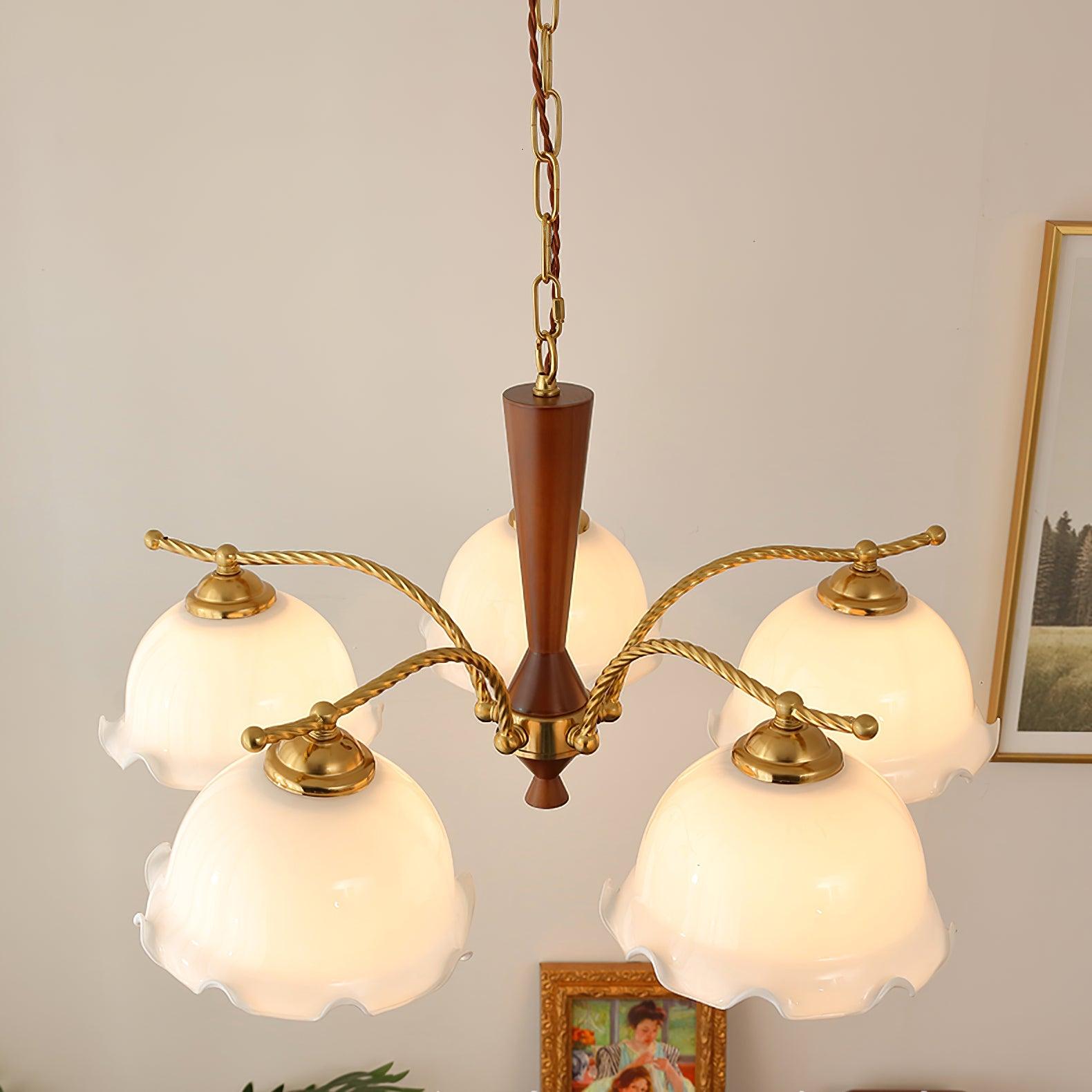 Daisy Vintage Glass Chandelier - Blowlighting