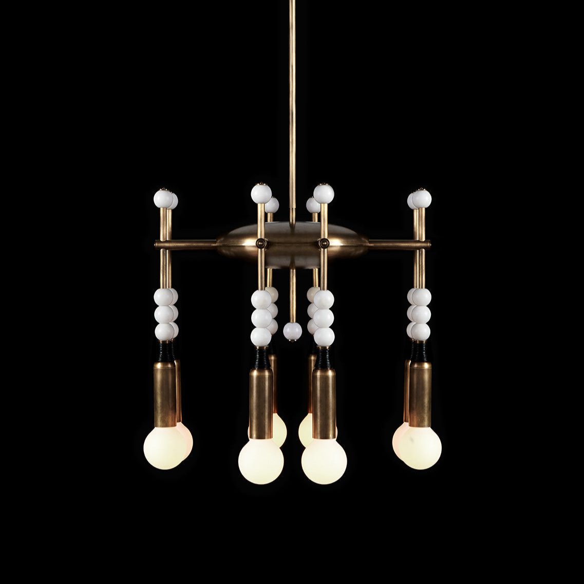 Esoleth Traditional Premium Elegance Marble Chandelier - Lamp Copper