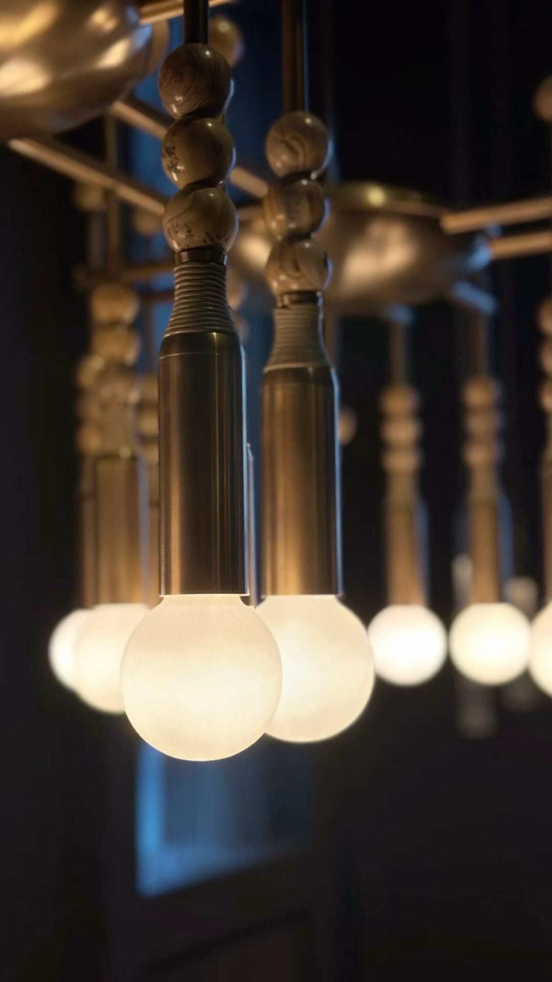 Esoleth Traditional Premium Elegance Marble Chandelier - Lamp Copper