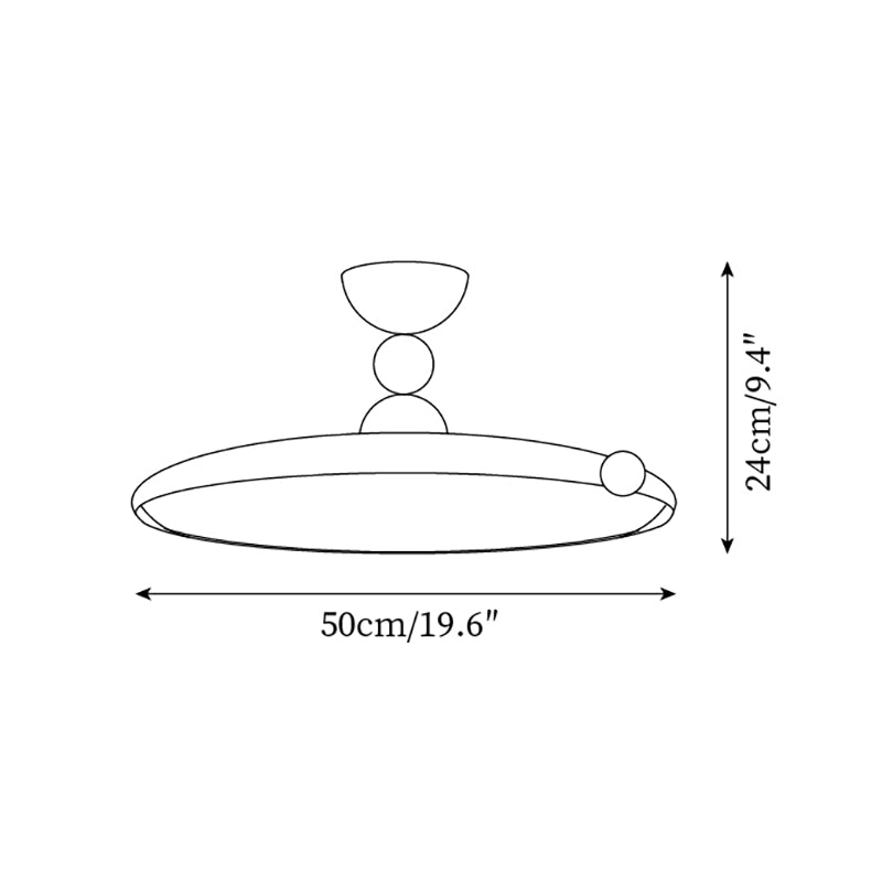 Ceiling Lamp Modern Minimalist Acrylic Multiple Colors - Letslighting