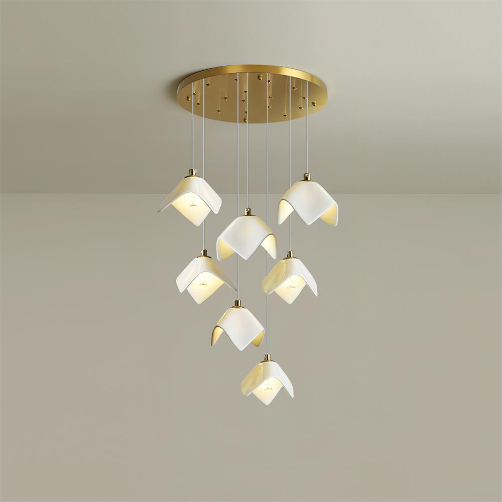 Mira Chandelier Bloom Floral Sculpture - Letslighting