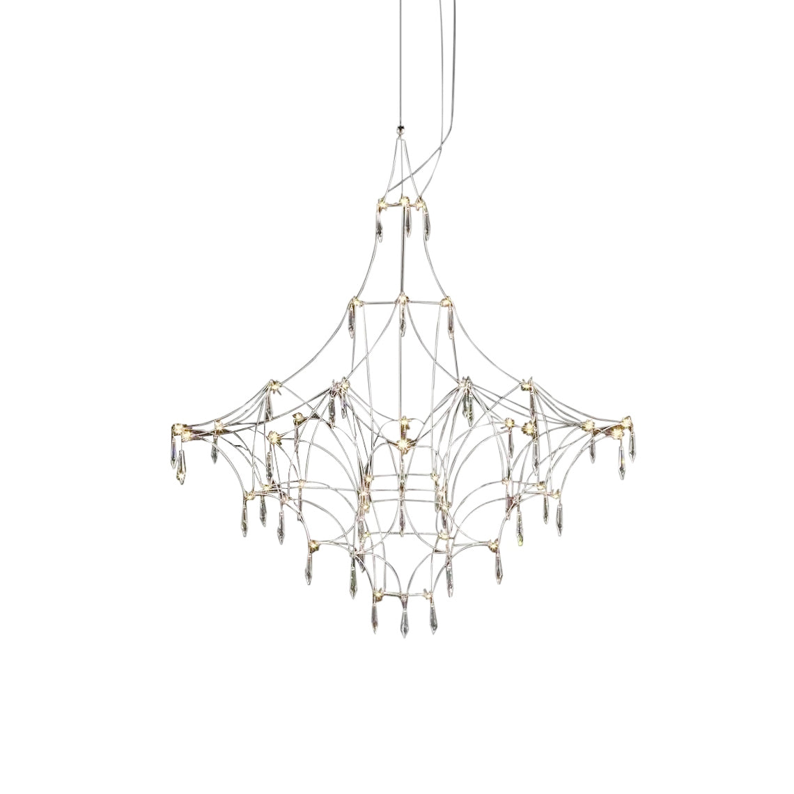 Allaeira Postmodern Luxury Crystal Chandelier - Lamp Copper