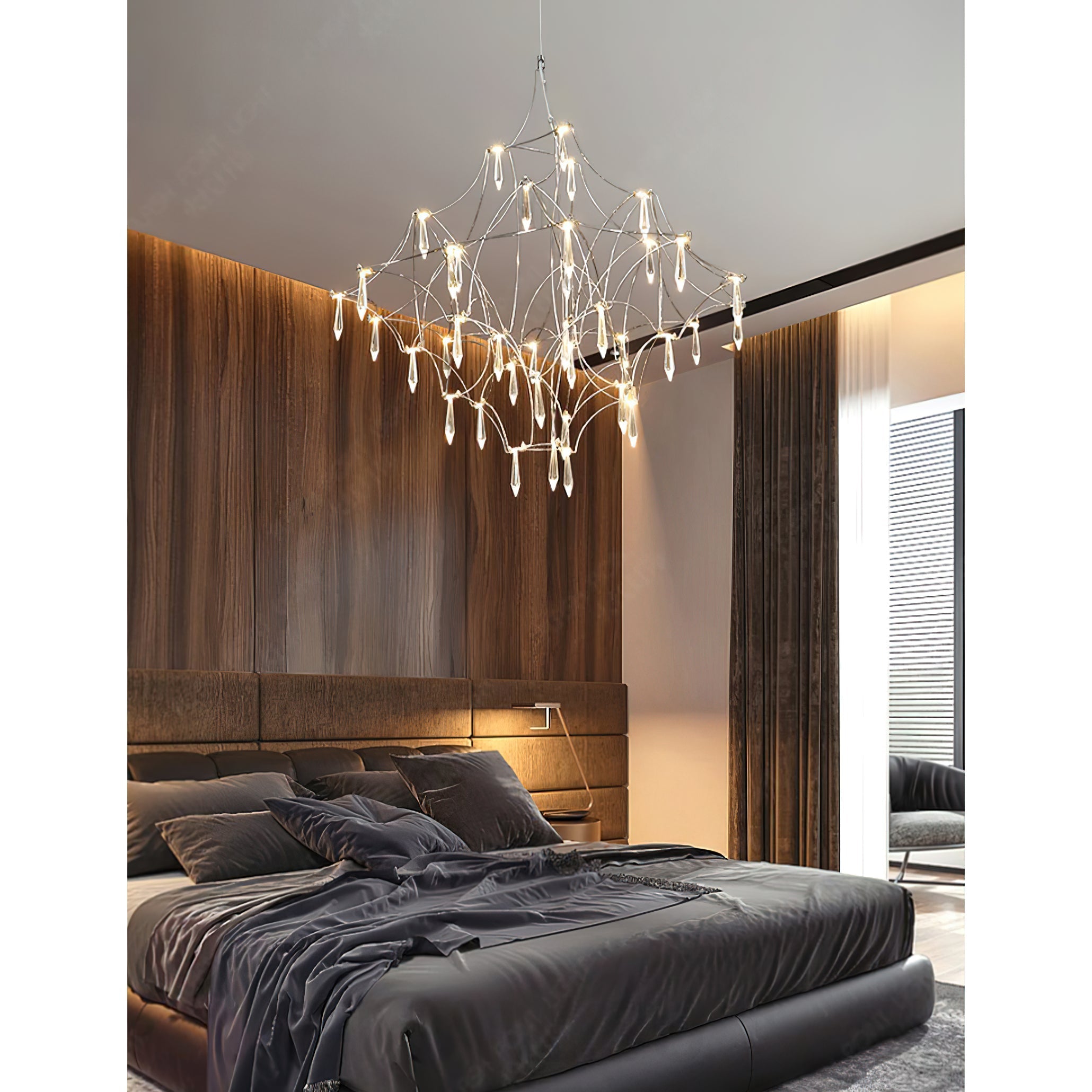 Allaeira Postmodern Luxury Crystal Chandelier - Lamp Copper