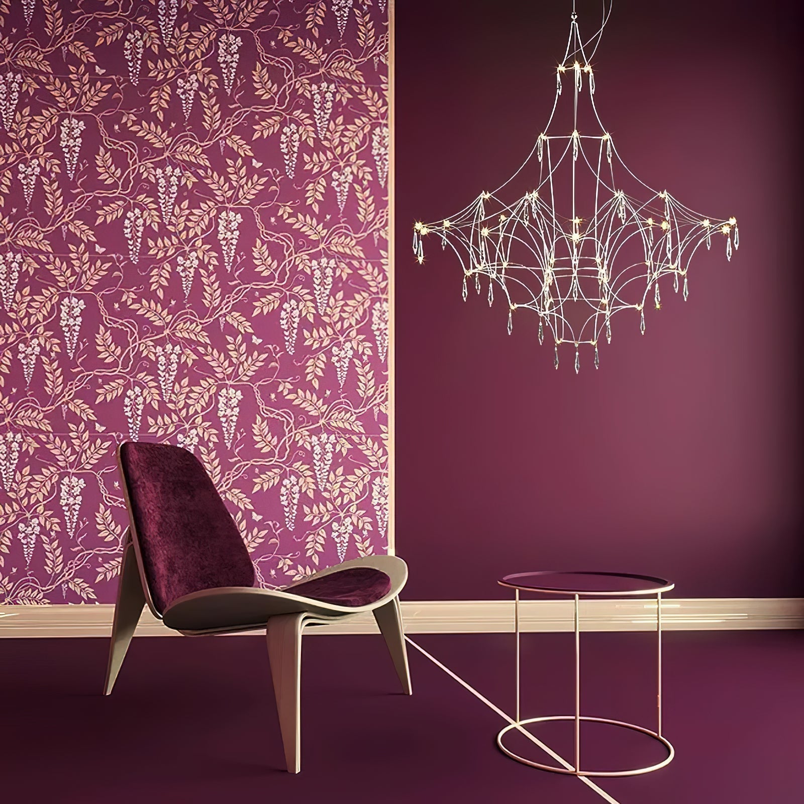 Allaeira Postmodern Luxury Crystal Chandelier - Lamp Copper