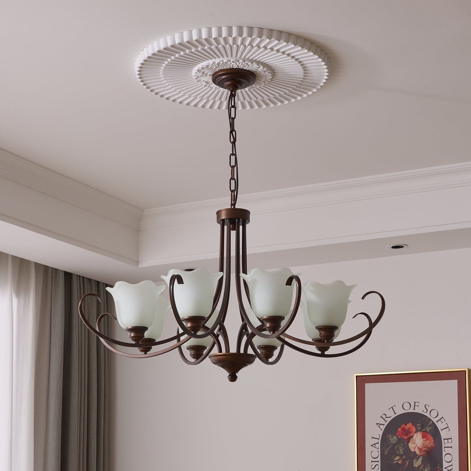 Mireille Floral Chandelier - Blowlighting