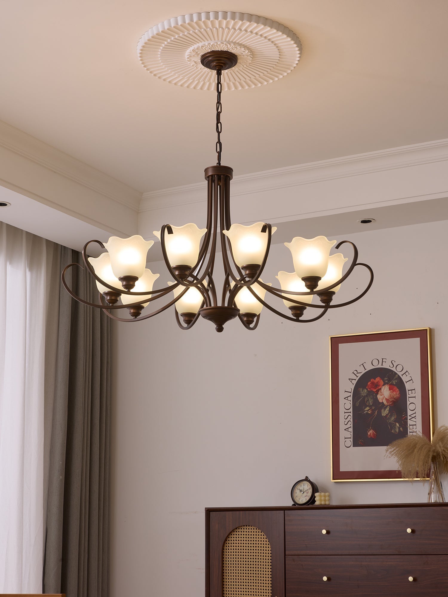 Mireille Floral Chandelier - Blowlighting