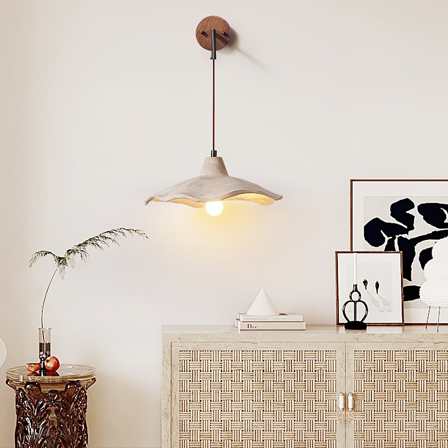 Mirella Applique Murale Élégante en Bois Moderne