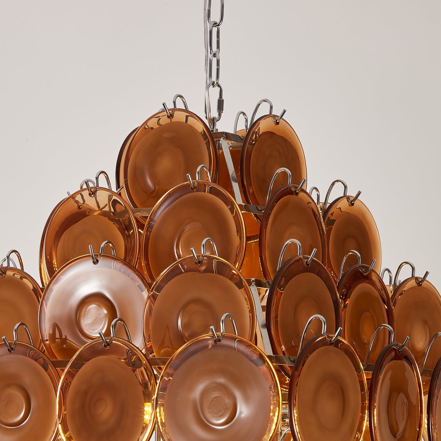 Miretta Chandelier Tiered Glass Discs - Letslighting