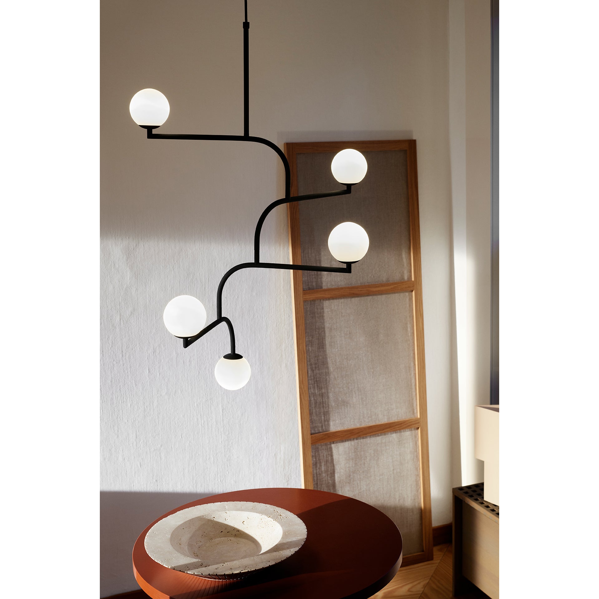 Zelireth Modern Minimalist Brass Glass Chandelier - Lamp Copper