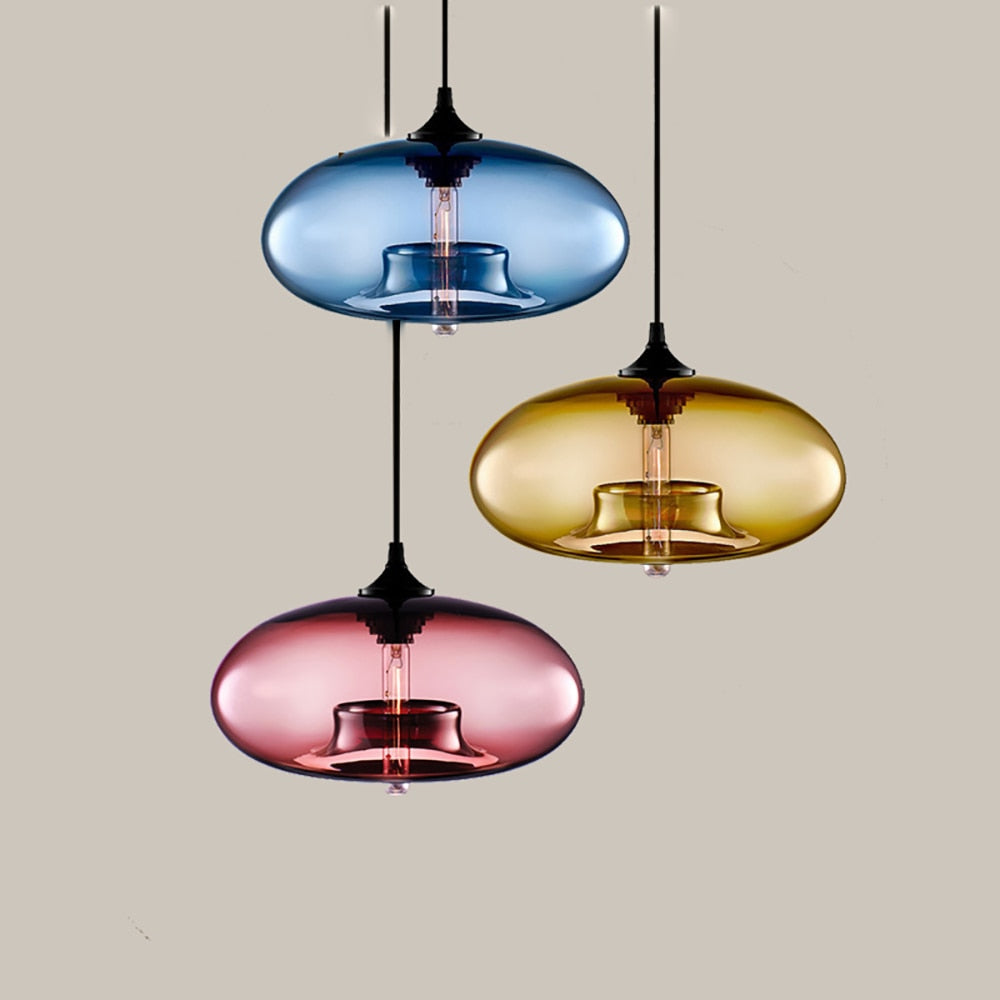 Valentina Lampes Suspendues en Verre Modernes Nordiques Chambre à Coucher