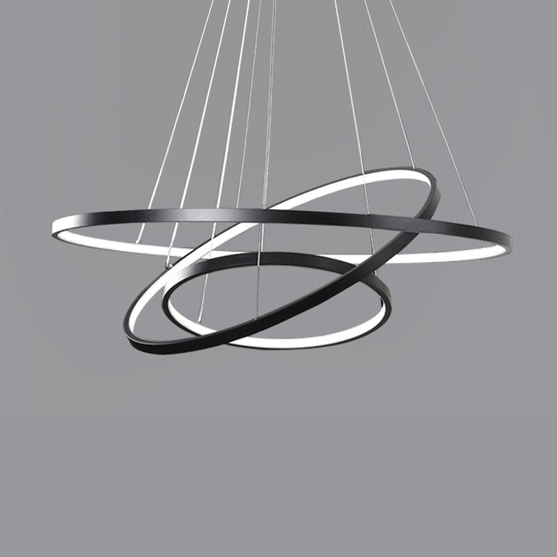 Arisha Suspension 3 Anneaux Moderne Salon