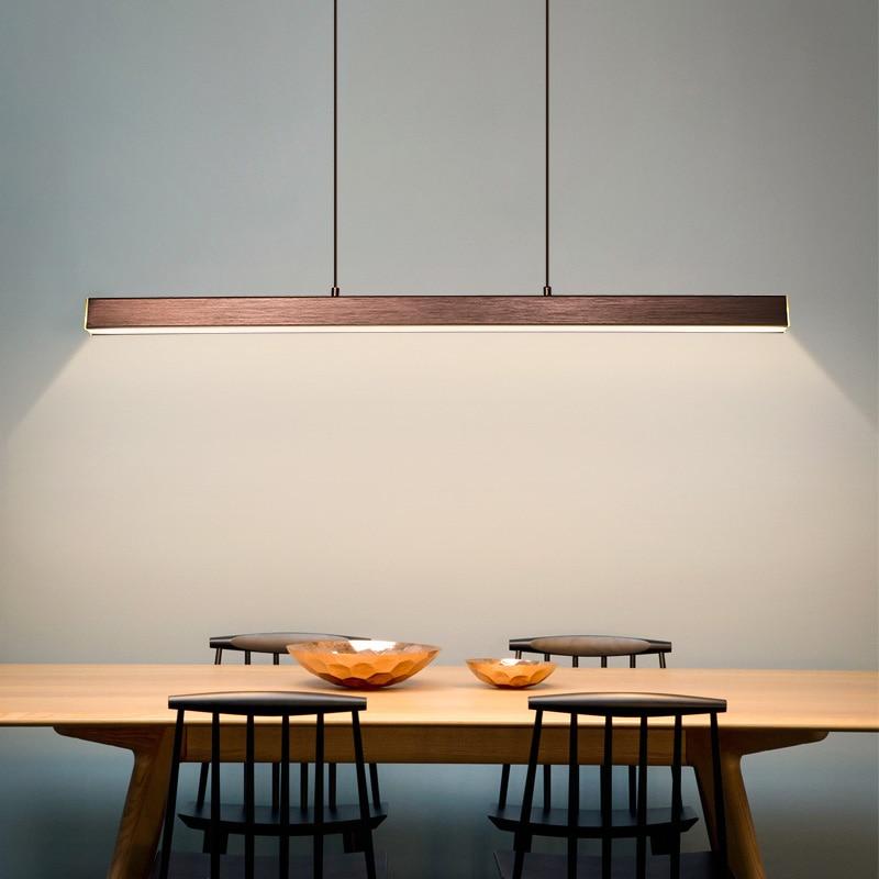 Arisha Suspension Linéaire Moderne Noir/Marron Salon