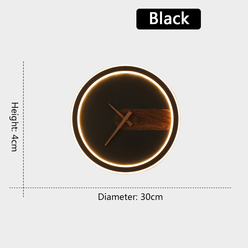 Applique Murale Métal/Bois Ronde Scandinave, Salon