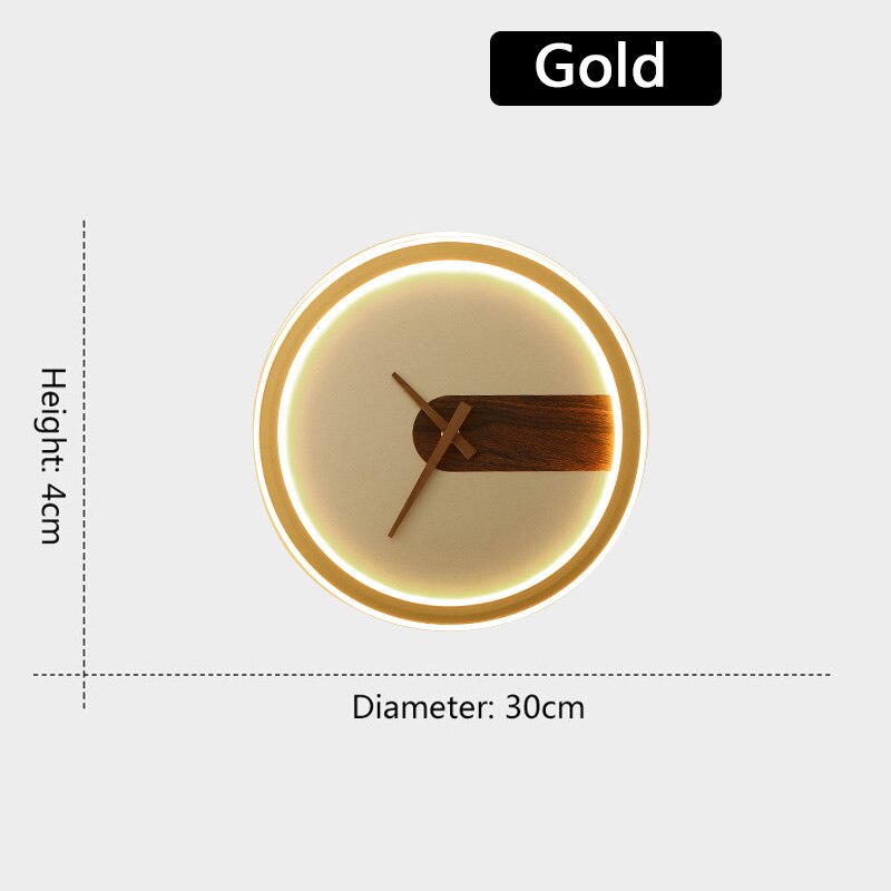 Applique Murale Métal/Bois Ronde Scandinave, Salon