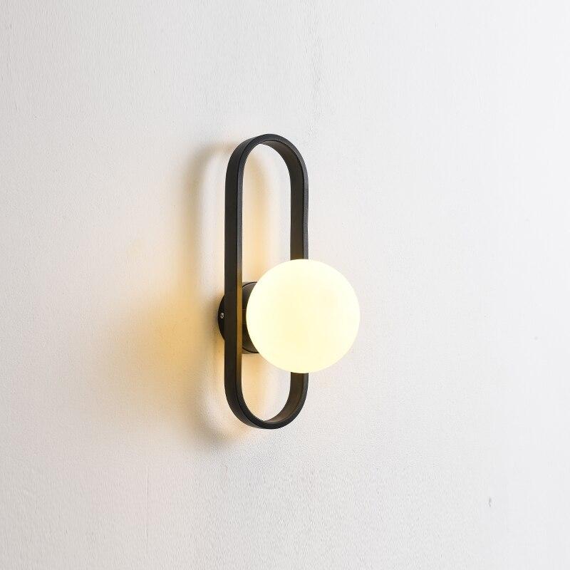 Valentina Applique Murale Globe Led Moderne, Métal, Or/Noir, Chambre
