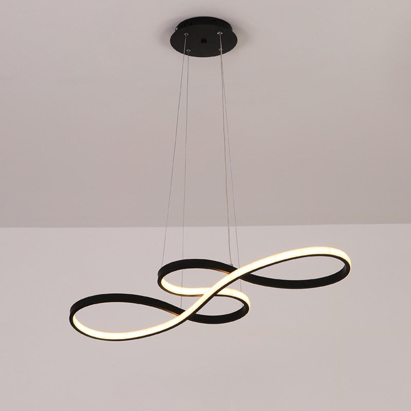 Arisha Suspension Linéaire Nordique Noir/Blanc/Or, Chambre
