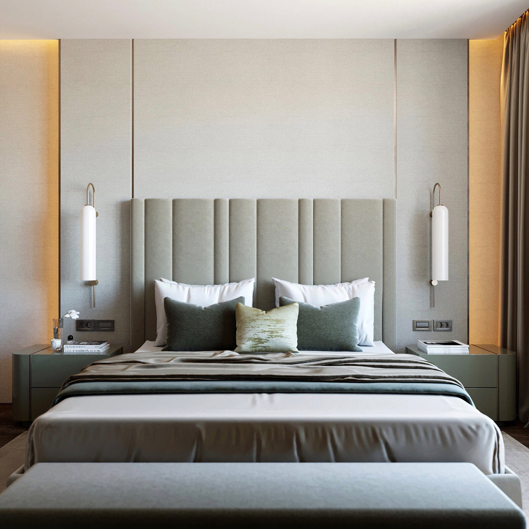 Anoriel Modern Minimalist Metal Glass Wall Lamp - Lamp Copper