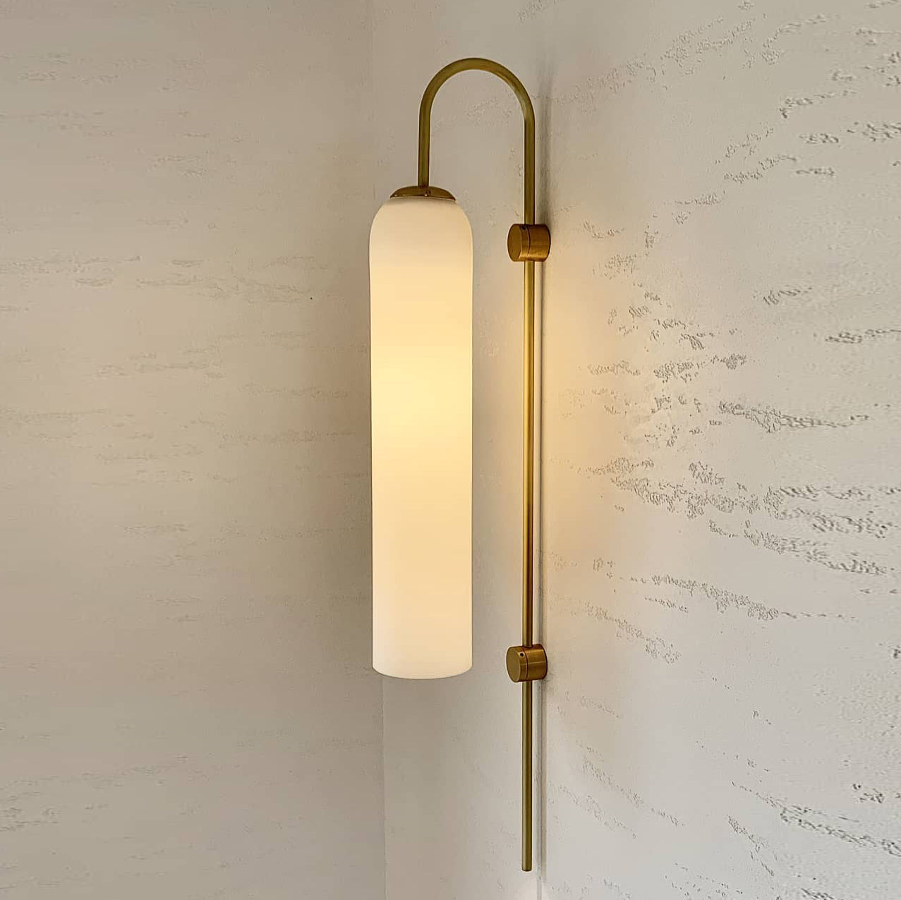 Anoriel Modern Minimalist Metal Glass Wall Lamp - Lamp Copper