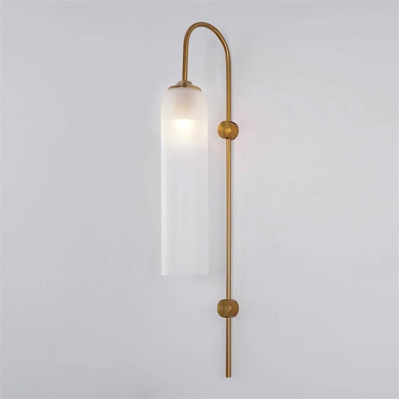 Anoriel Modern Minimalist Metal Glass Wall Lamp - Lamp Copper