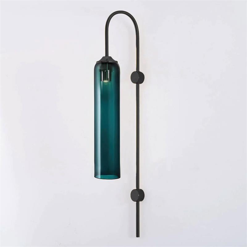 Anoriel Modern Minimalist Metal Glass Wall Lamp - Lamp Copper