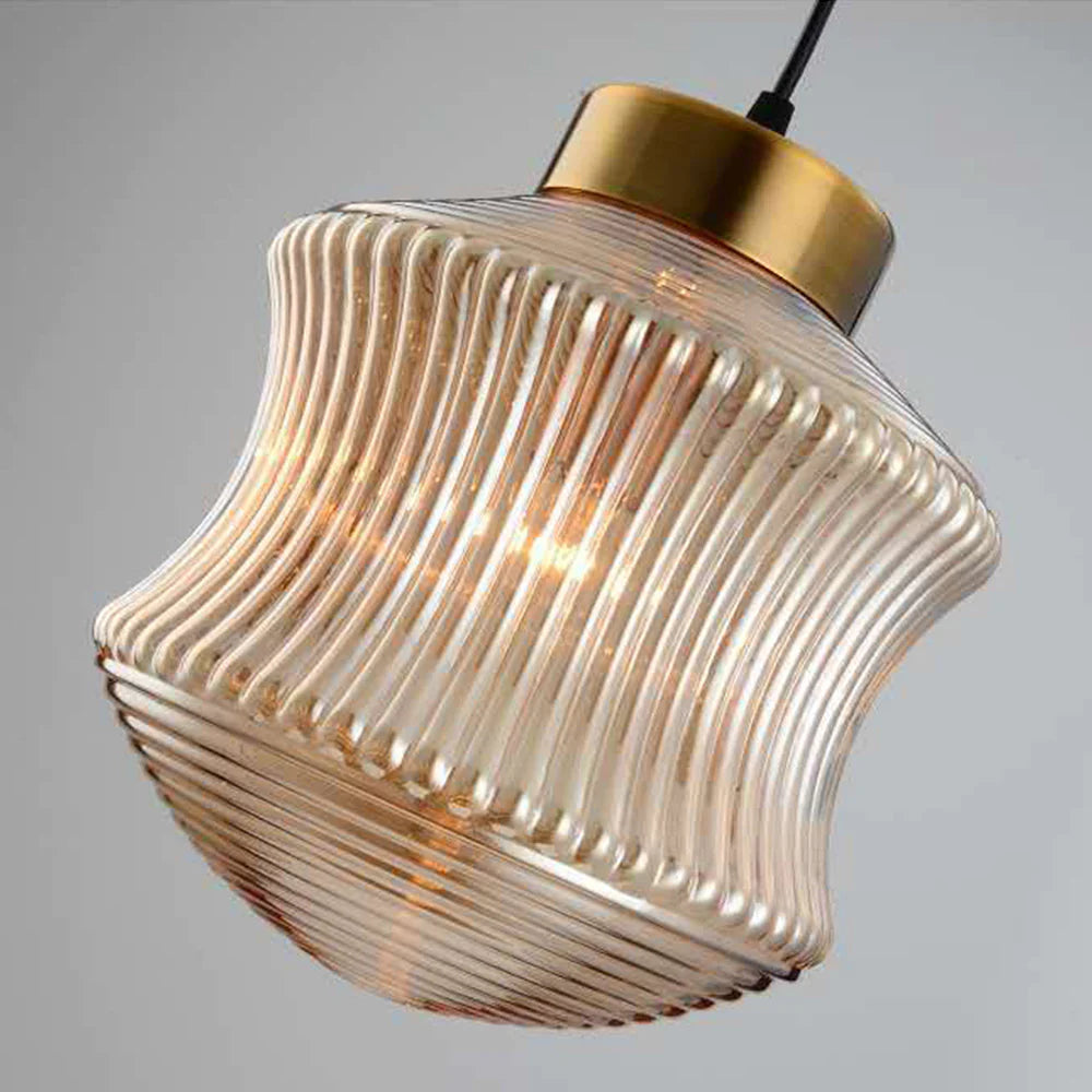 Valentina Suspension Luminaire Moderne LED Gris Fumé Verre Chambre