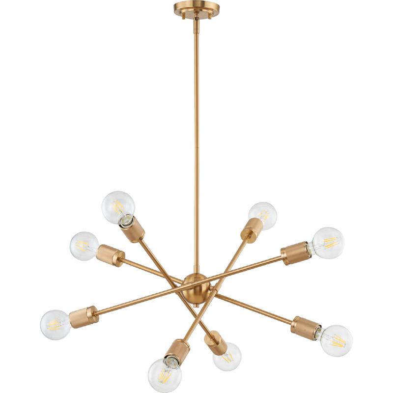 Olvenan Modern Minimalist Art Metal Chandelier - Lamp Copper