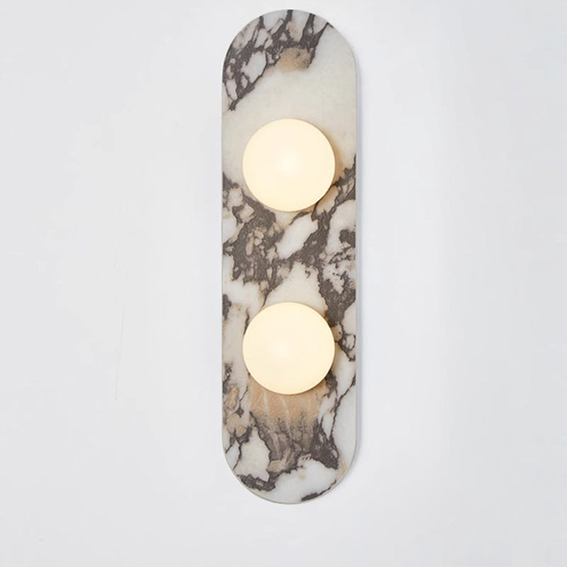 Covelyra Modern Minimalist Marble Glass Wall Lamp - Lamp Copper