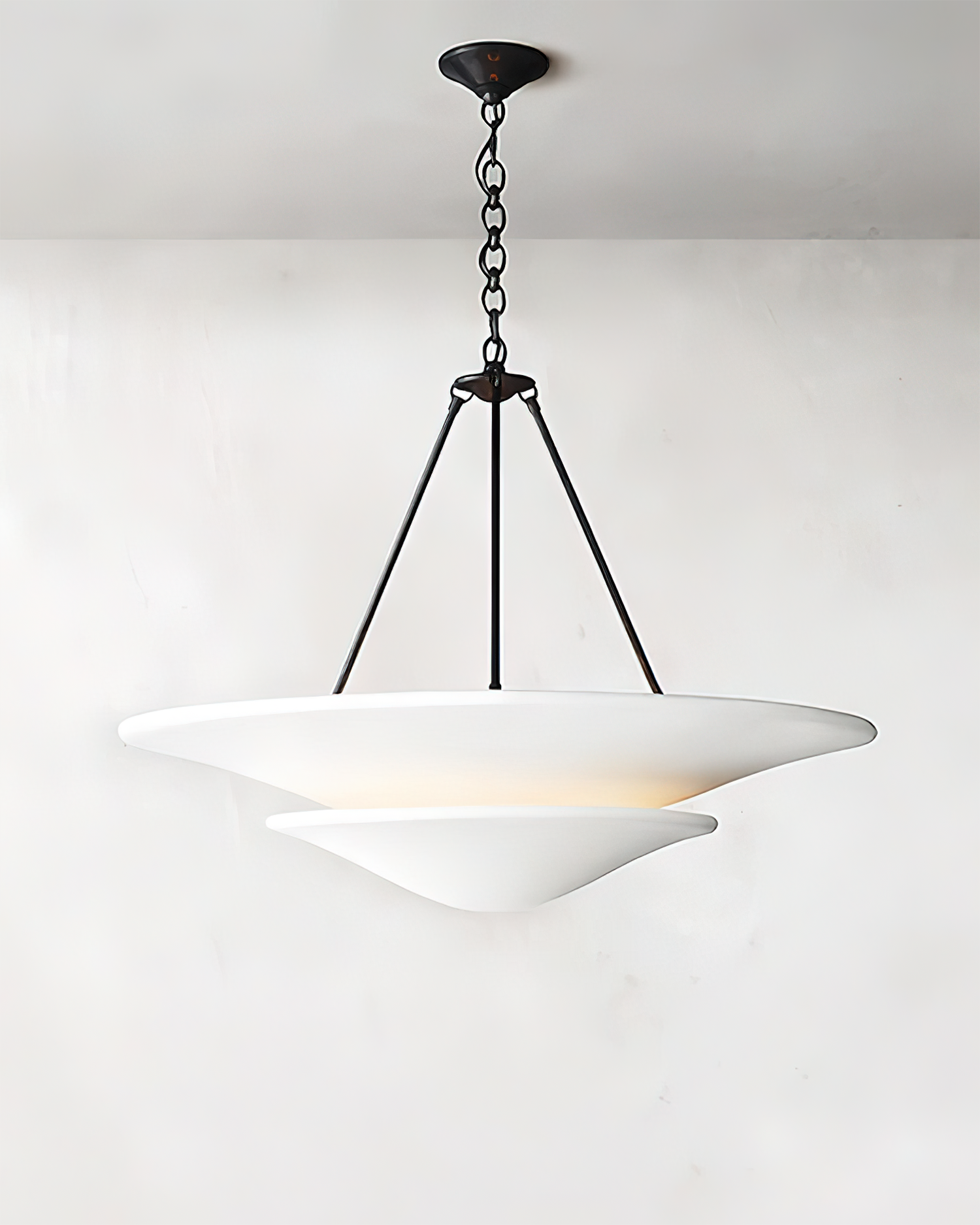 Mollino Chandelier Gypsum Sculptural Suspended - Letslighting
