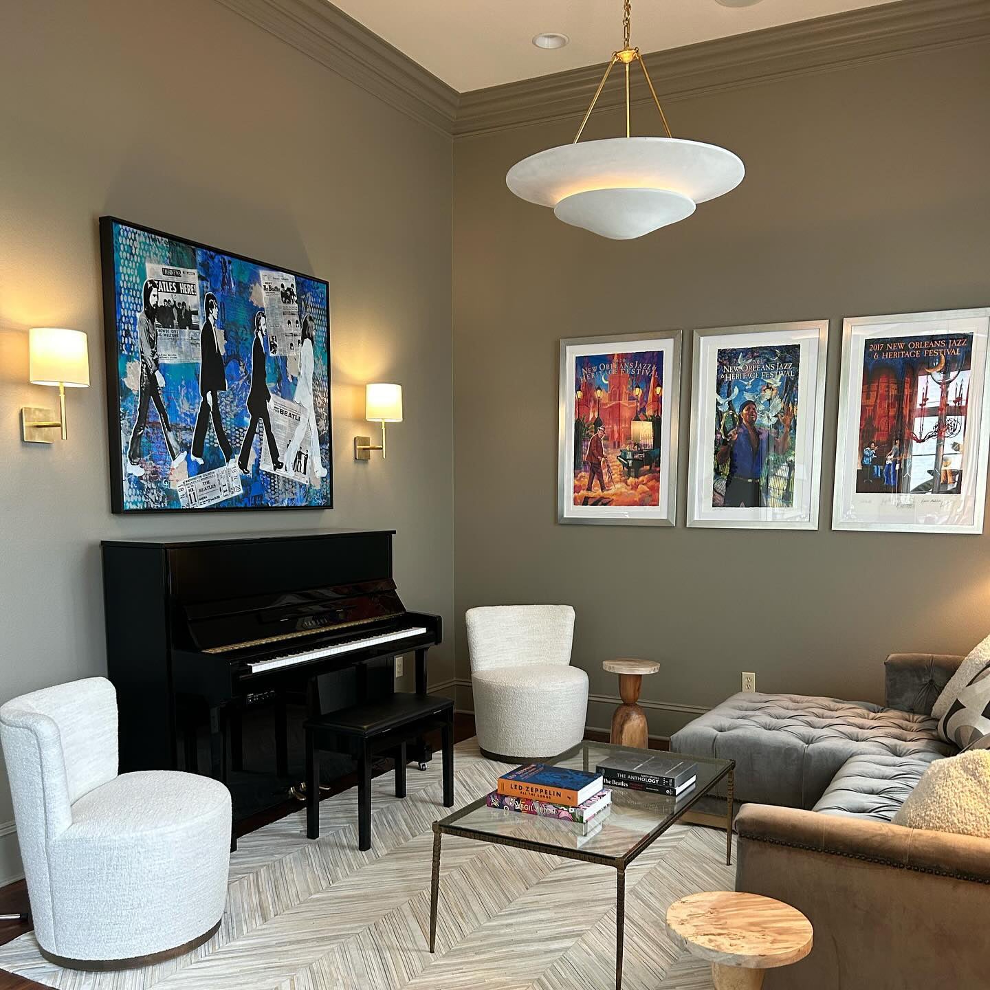 Avinisra Modern Minimalist Brass Metal Chandelier - Lamp Copper