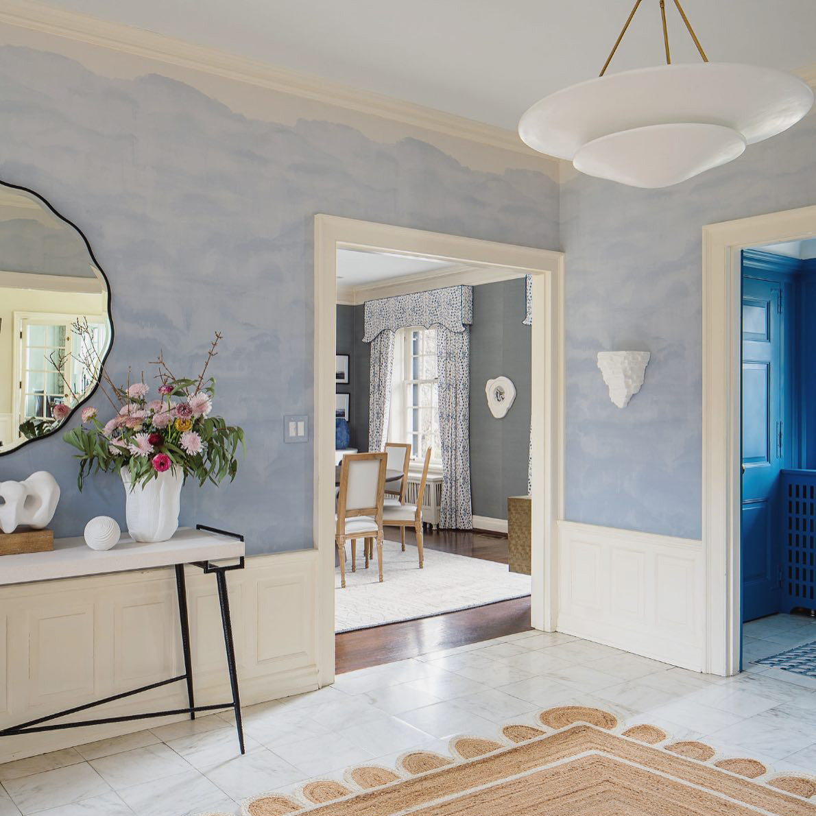 Avinisra Modern Minimalist Brass Metal Chandelier - Lamp Copper