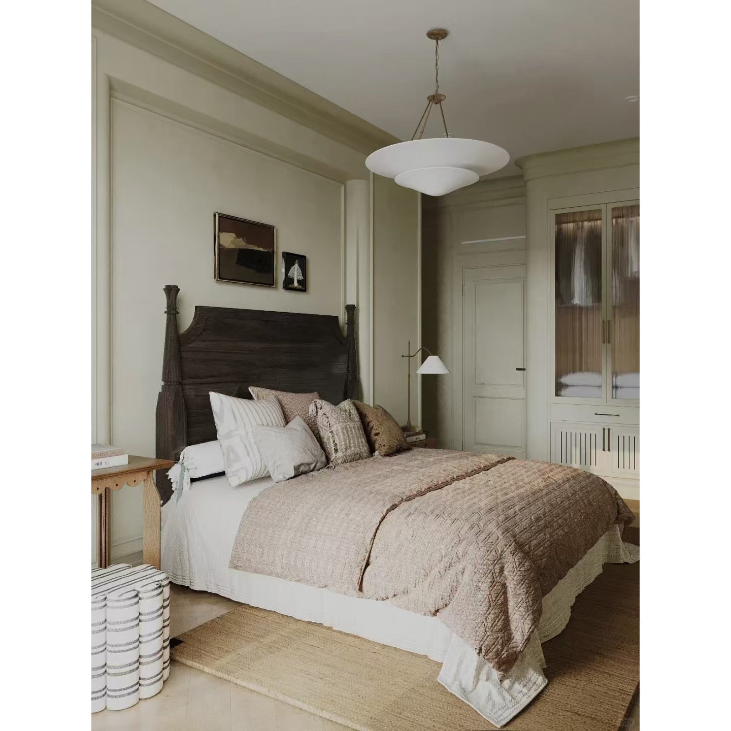 Avinisra Modern Minimalist Brass Metal Chandelier - Lamp Copper