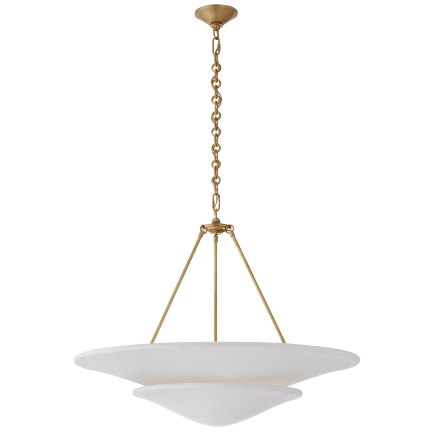 Avinisra Modern Minimalist Brass Metal Chandelier - Lamp Copper