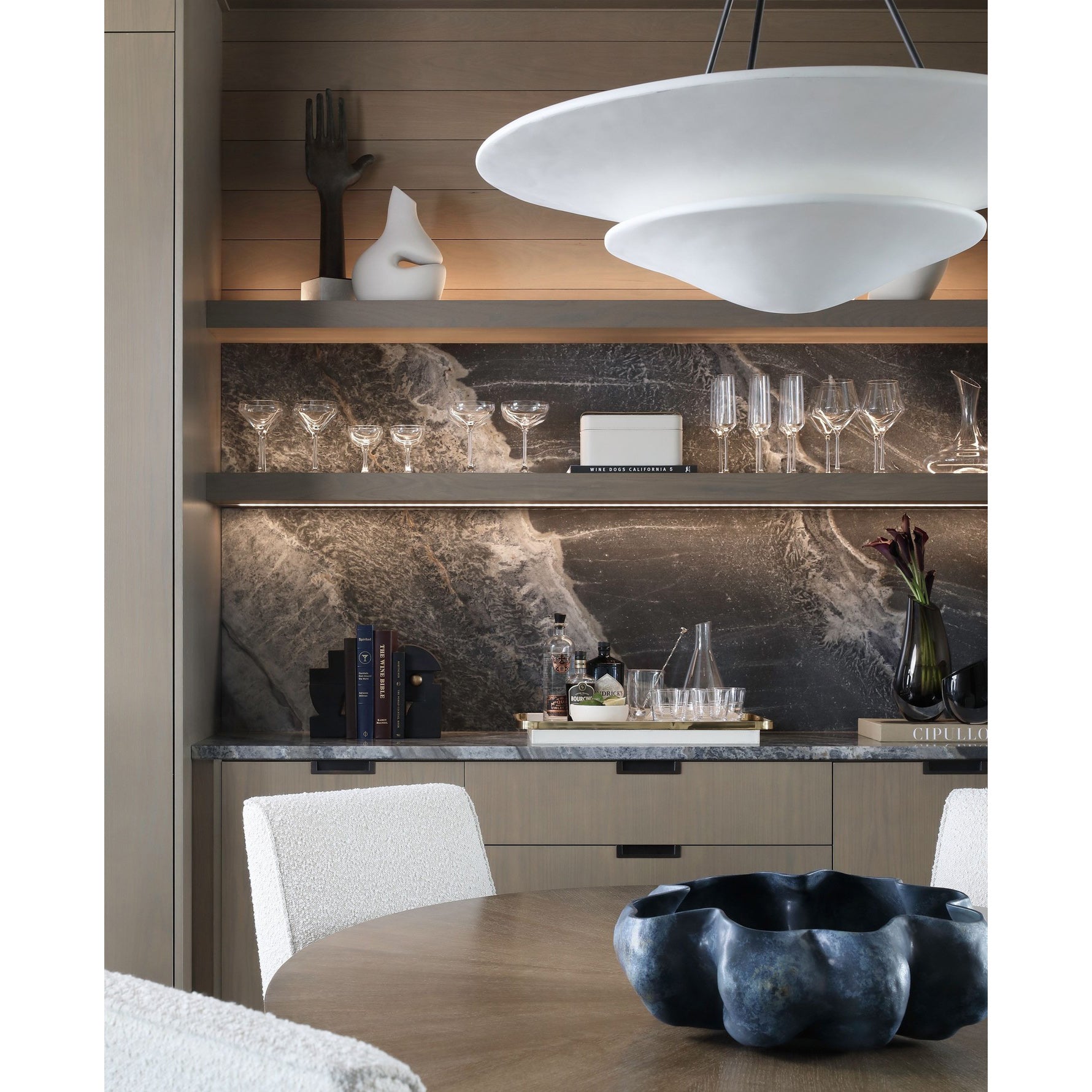 Avinisra Modern Minimalist Brass Metal Chandelier - Lamp Copper