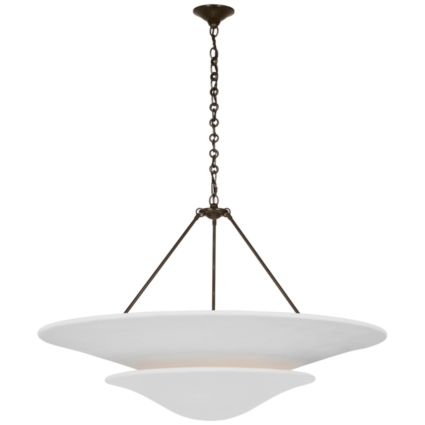 Avinisra Modern Minimalist Brass Metal Chandelier - Lamp Copper