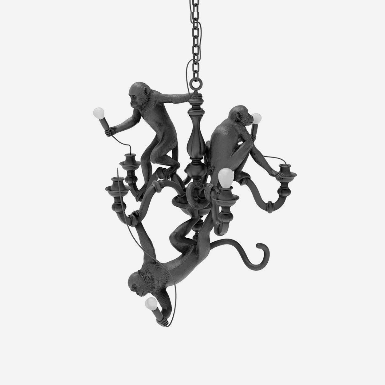 Monkey Chandelier Whimsical Trio - Letslighting