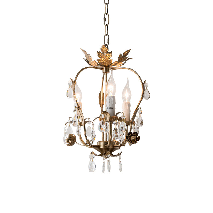 Sylaeara Postmodern Luxury Metal Crystal Chandelier - Lamp Copper