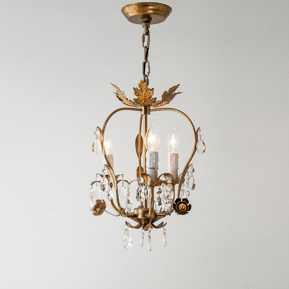 Sylaeara Postmodern Luxury Metal Crystal Chandelier - Lamp Copper