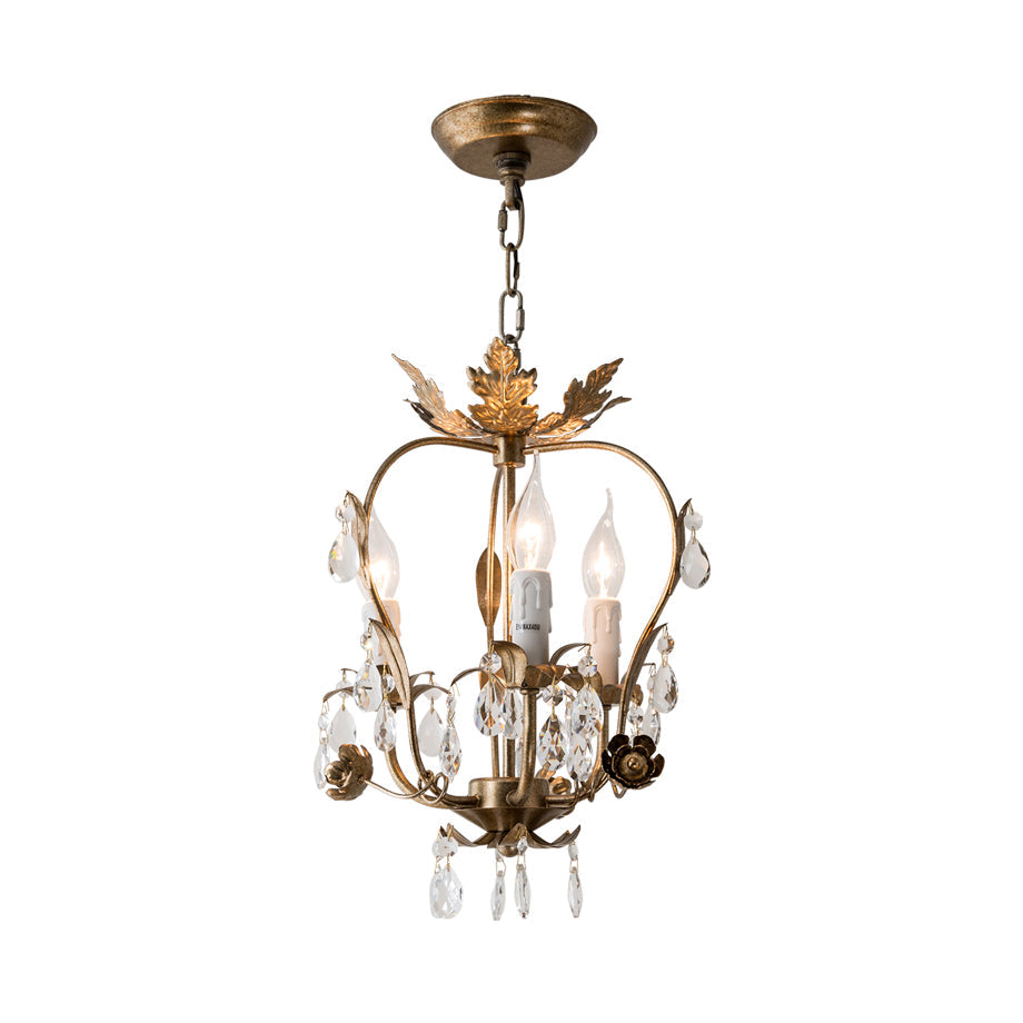Sylaeara Postmodern Luxury Metal Crystal Chandelier - Lamp Copper