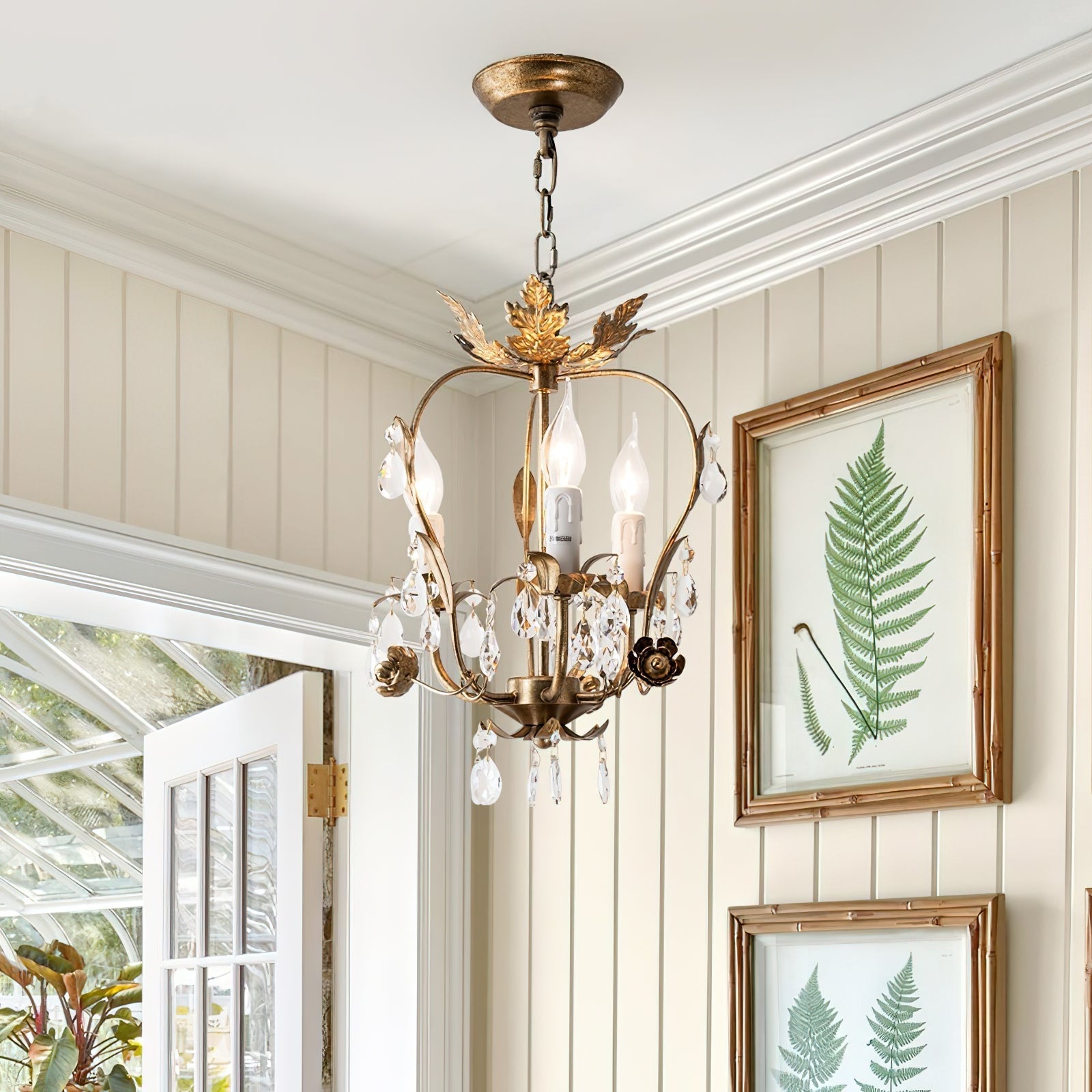 Sylaeara Postmodern Luxury Metal Crystal Chandelier - Lamp Copper
