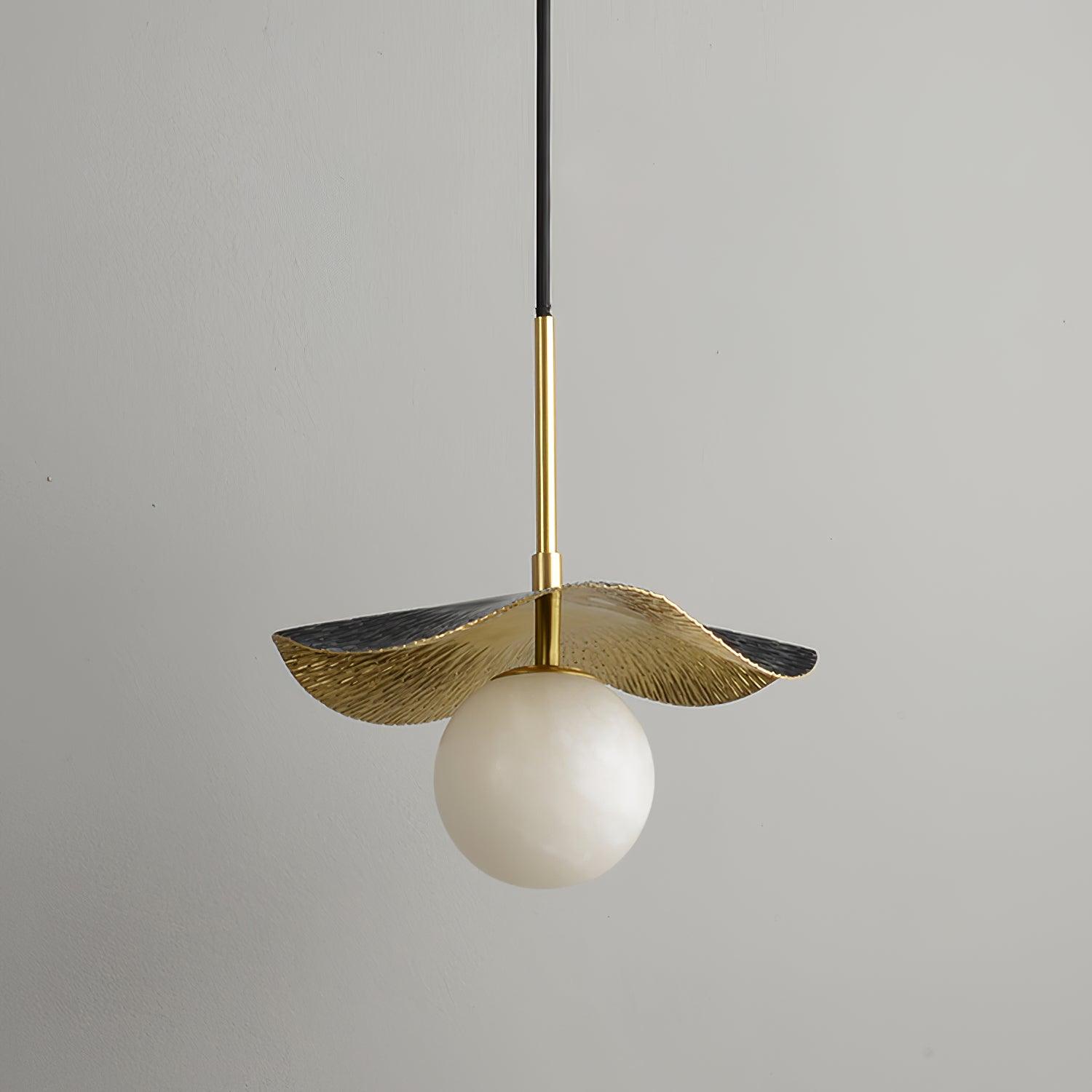 Ivvynen Leaf Canopy Alabaster Pendant Light - Letslighting