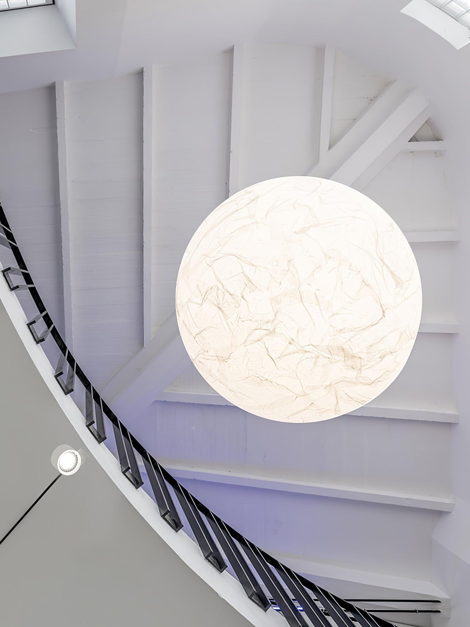 Globe Minimalist Silk Pendant Lamp - Blowlighting